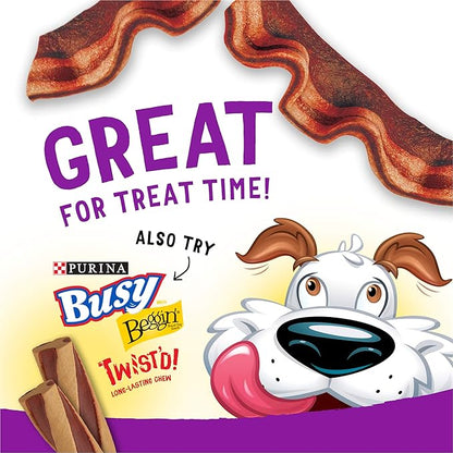 Purina Beggin' Strips Real Meat Dog Treats,Thick Cut Hickory Smoke Flavor - 26 oz. Pouches,(Pack of 4)