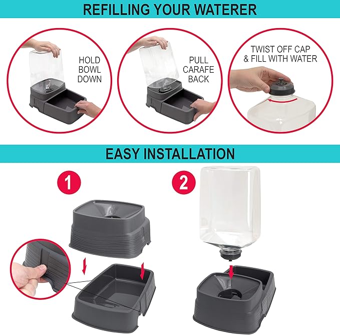 SportPet Gravity Feeder and Waterer, Large