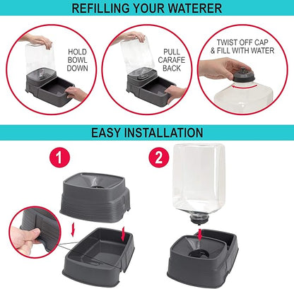 SportPet Gravity Feeder and Waterer, Large