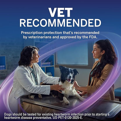 NexGard Plus (afoxolaner, moxidectin, and pyrantel) Flea and Tick Protection & Heartworm Preventive for Dogs Soft Beef Flavored Chewables, 66.1-132 lbs. (Red) 1 Chew (1 Month Supply)