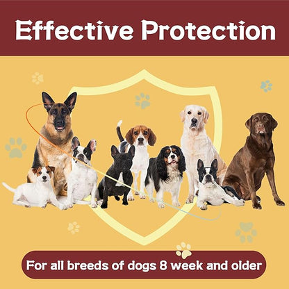 Flea and Tick Prevention for Dogs, Flea and Tick Treatment for Extra Large Dog, Flea & Tick Control, 89-132 Pounds, 6 Doses