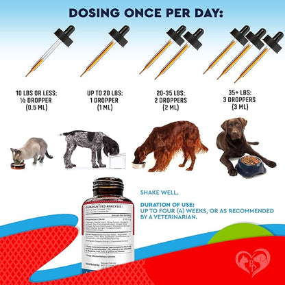 Natural Intestinal Defense for Dogs & Cats – Herbal Cleanse with Wormwood, Black Walnut – Promotes Healthy Gut & Flora Balance – Advanced Broad Spectrum Formula (2 Pack (60 ml + 60ml))
