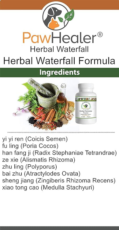 Water Retention-Herbal Waterfall Formula - 100 Grams-Herbal Powder for Dogs & Pets