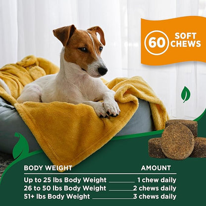 Vet's Best Natural Flea & Tick Soft Chews for Dogs – Natural Supplement for Dog Flea and Tick Prevention – Veterinarian-Formulated Itch Relief and Immune Support – Made in USA – 60 Chews