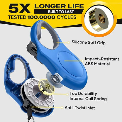Fida Retractable Dog Leash, X-Small Breed, 10 ft Durable Pet Walking Leash for Extra Small Dogs/Cats/Small Animals up to 18 lbs, 360 Tangle Free, Blue