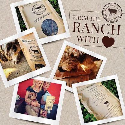 Benjamin's Cattle Single Ingredient - Organic Grass FED & Finished Beef Liver Dog Treats - Hand Made Dog Treats - Healty Dog Chews - Treats for Dogs Made in USA -5oz