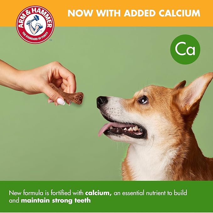 Arm & Hammer for Pets Nubbies Dental Treats Value Size - Baking Soda & Calcium Dog Dental Chews, Helps Scrub Plaque & Tartar While Chewing, Peanut Butter Flavor, 139 Count, 52.8 Oz