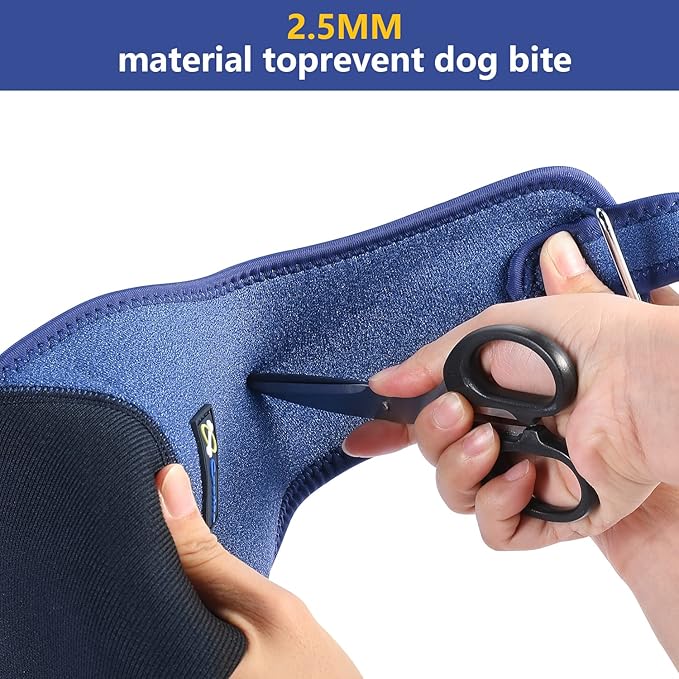 COODEO Dog Recovery Sleeve, Pet Wounds Prevent Licking, Bite, Keep Dry, Abrasion Resistant Dog Recovery Suit, Washable Neoprene 2.5mm Thick and Waterproof, Cone Collar Alternative (S)