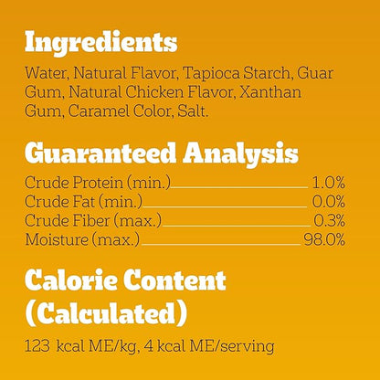Pedigree Drizzlers for Dogs, Wet Dog Food Gravy Savory Sauce, Natural Chicken Flavor, 60g Dual-Serving Pouch (22 Count, 44 Servings Total)