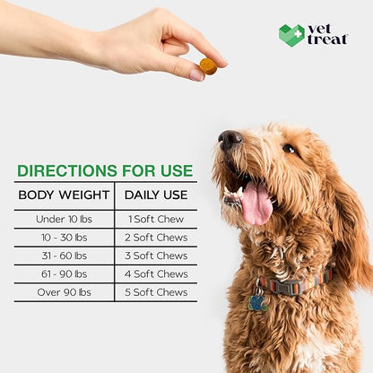 Flea and Tick Prevention for Dogs Chewables -Made in USA- Natural Dog Flea and Tick Treatment - Oral Flea Pills - Vet Recommended Flea and Tick Chews - All Breeds & Sizes - 120 Soft Treats (Chicken)