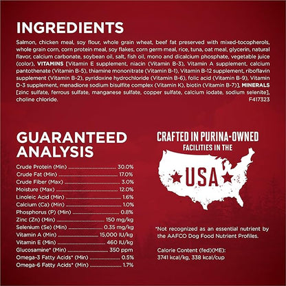 Purina ONE True Instinct With Real Salmon and Tuna Natural With Added Vitamins, Minerals and Nutrients High Protein Dog Food Dry Formula - 36 lb. Bag