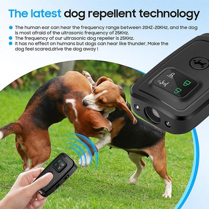 Ultrasonic Anti Barking Device for Dogs，Dog Deterrent Devices & Barking Silencer for Bad Behavior，Indoor/Outdoor Dog Training Bark Control