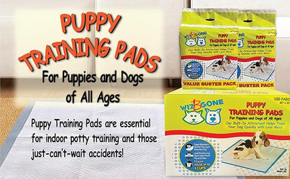 Scoochie Pets Large Dog Training Pads - 100 Pack Puppy Pads, 22 x 22 Absorbent Sheets for Adult & Young Pets - Convenient Box of Leak-Proof Pee Pads for Dogs, Ideal for Home & Travel