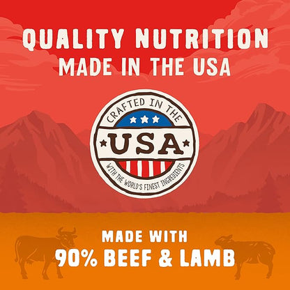 Stella & Chewy's Wild Red Jerky Nuggets - 90% Protein-Rich Beef & Lamb Dog Treats - Grain-Free Training Rewards for All Breeds - Made in USA - 6 oz Bag