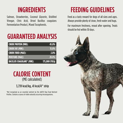 Nulo Premium Jerky Strips Dog Treats, Grain-Free High Protein Jerky Strips made with BC30 Probiotic to Support Digestive & Immune Health