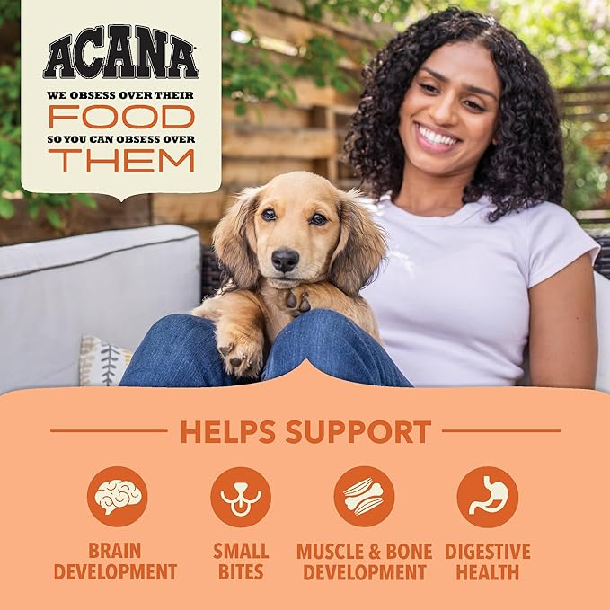 ACANA Wholesome Grains Dry Dog Food Puppy Recipe Real Chicken Eggs and Turkey 22.5lb Bag