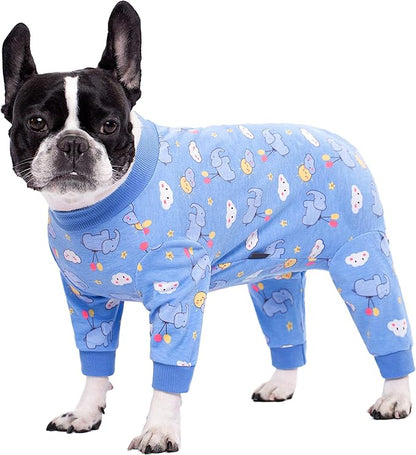 Dog Surgery Recovery Suit, Dog Onesie for Surgery Female Male Dogs, Dogs Pajamas Long Sleeve, Small Dogs Onesie, Abdominal Wound Bandages Surgical Suit, Cat Recovery Suit for Shedding Skin Disease