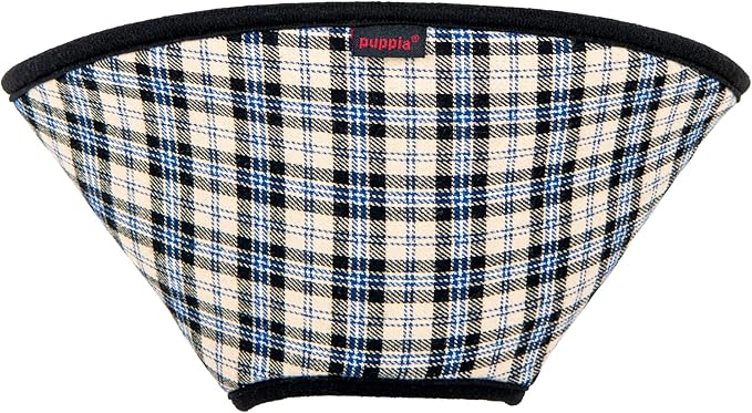 Puppia Charlie Cone Collar for Dogs After Surgery Fashionable Comfortable Pet Recovery Collar Elizabethan Dog Collar, Beige, Medium