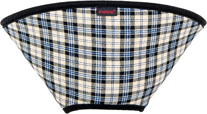 Puppia Charlie Cone Collar for Dogs After Surgery Fashionable Comfortable Pet Recovery Collar Elizabethan Dog Collar, Beige, Medium