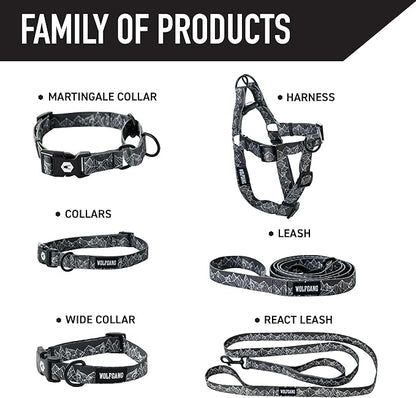 Wolfgang Heavy Duty Dog Leash, Pull-Tested to Over 800 lbs for Walking & Training, WolfMountain Print, Small