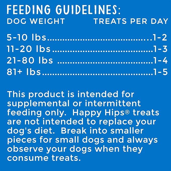 Happy Hips Chicken Jerky, Grain Free Dog Treats with Glucosamine & Chondroitin, Made in USA, 24 oz, 29253, 1.5 Pound (Pack of 2)