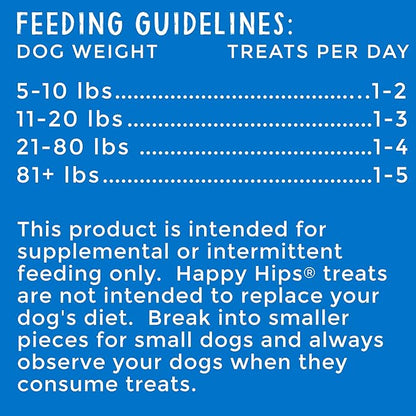 Happy Hips Chicken Jerky, Grain Free Dog Treats with Glucosamine & Chondroitin, Made in USA, 24 oz, 29253, 1.5 Pound (Pack of 2)