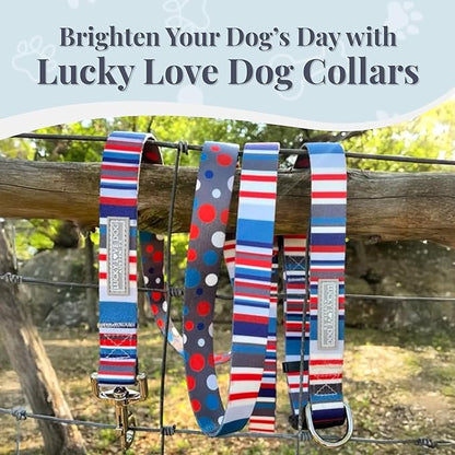 Lucky Love Dog - Adjustable Dog Collar with Easy Click Buckle for Small Dogs, Durable, & Comfortable for Male & Female Dogs, Pet Collar for Puppies & Adult Ones - Linus, XS