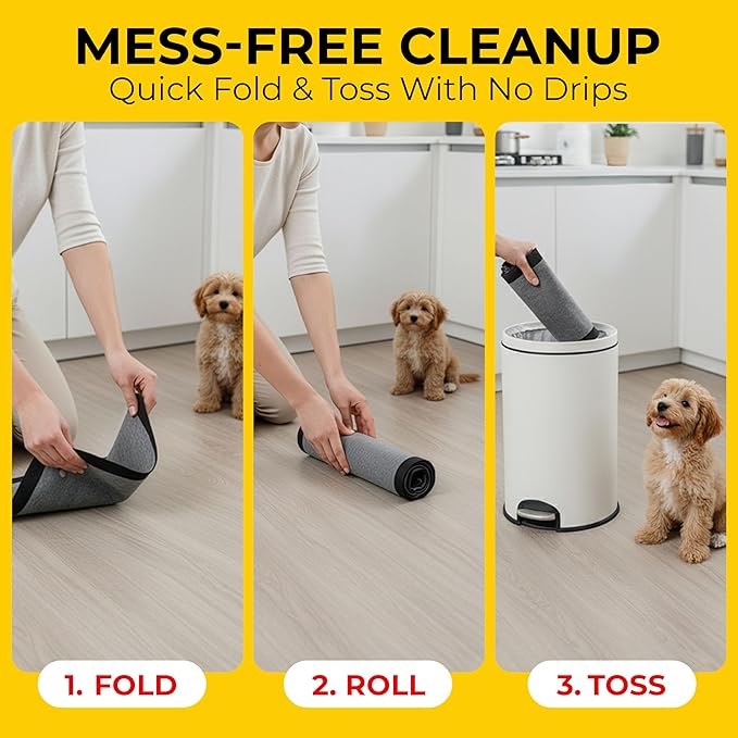 Glad for Pets Black Charcoal Puppy Pads - Super Absorbent Disposable Dog Pee Pads, Potty Training Pads, and Pet Supplies - Dog Pee Pads for Crate Training and Indoor Use 23" x 23" - 100 Count