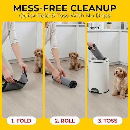 Glad for Pets Black Charcoal Puppy Pads - Super Absorbent Disposable Dog Pee Pads, Potty Training Pads, and Pet Supplies - Dog Pee Pads for Crate Training and Indoor Use 23" x 23" - 50 Count