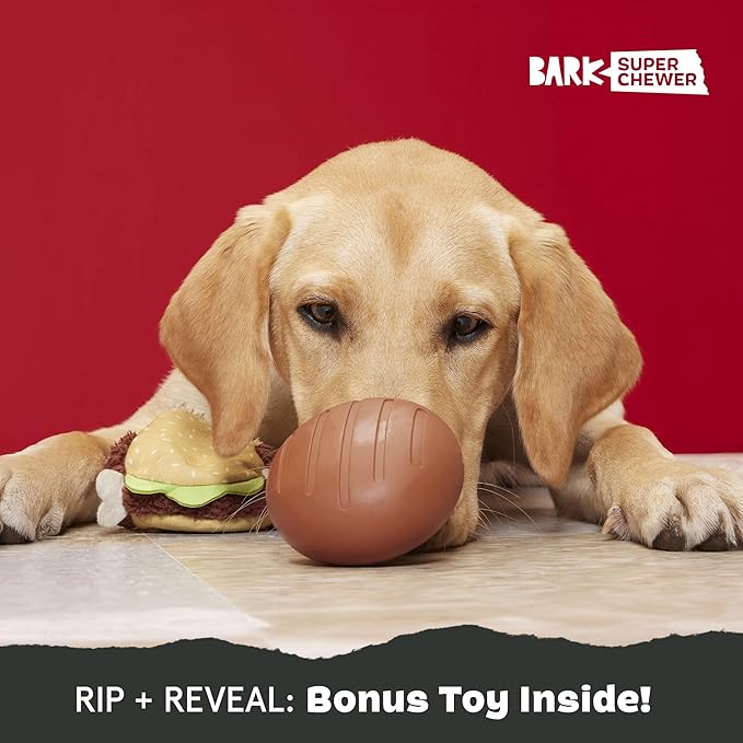 Barkbox Turkey Barker Dog Toy for Large Aggressive Chewers, Turkey-Scented Rip & Reveal Toy for Engaging and Durable Playtime