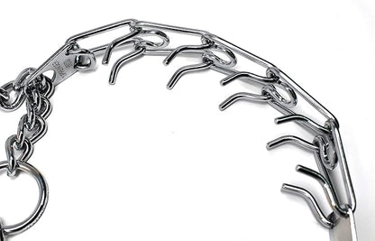 HS HERM. SPRENGER GERMANY Prong Dog Training Collar with Quick Release Buckle Ultra-Plus Chrome Plated Steel Pet Pinch Collar No-Pull Collar for Dogs Anti Pull Training Collar Large