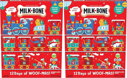 Milk-Bone Holiday 12 Day Treat Calendar, 2.85 oz Box (Pack of 2)