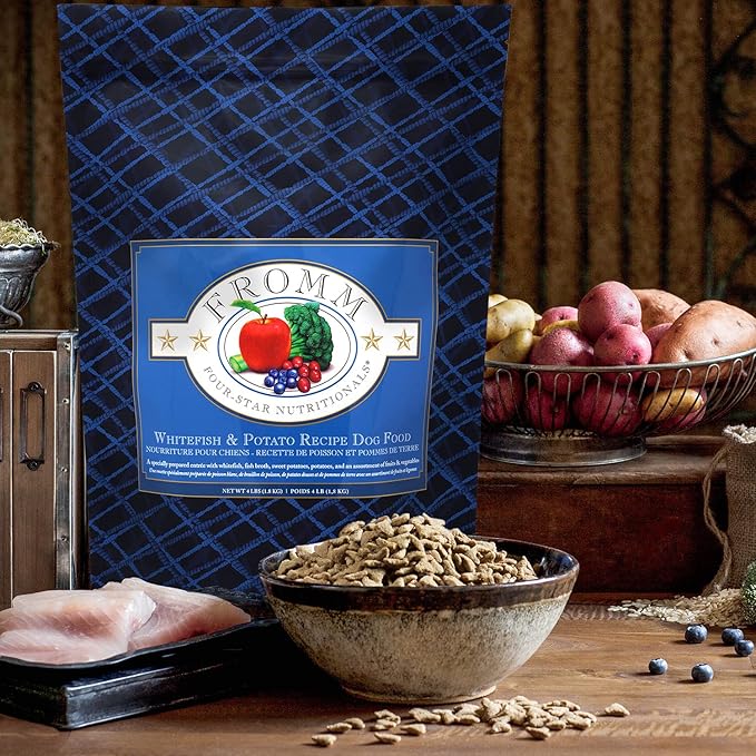 Fromm Four-Star Nutritionals Whitefish & Potato Dog Food - Premium Dry Dog Food - Whitefish Recipe - 4 lb