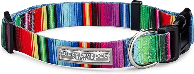 Lucky Love Dog - Adjustable Dog Collar with Easy Click Buckle for Small Dogs, Durable, & Comfortable for Male & Female Dogs, Pet Collar for Puppies & Adult Ones - Nacho, XS