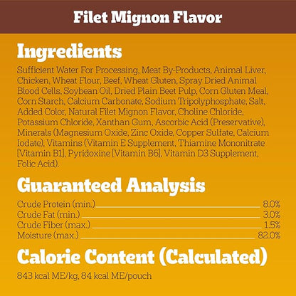 Pedigree Choice Cuts in Gravy Adult Wet Dog Food 30-Count Beef Flavor Variety Pack, 3.5 oz. Pouches