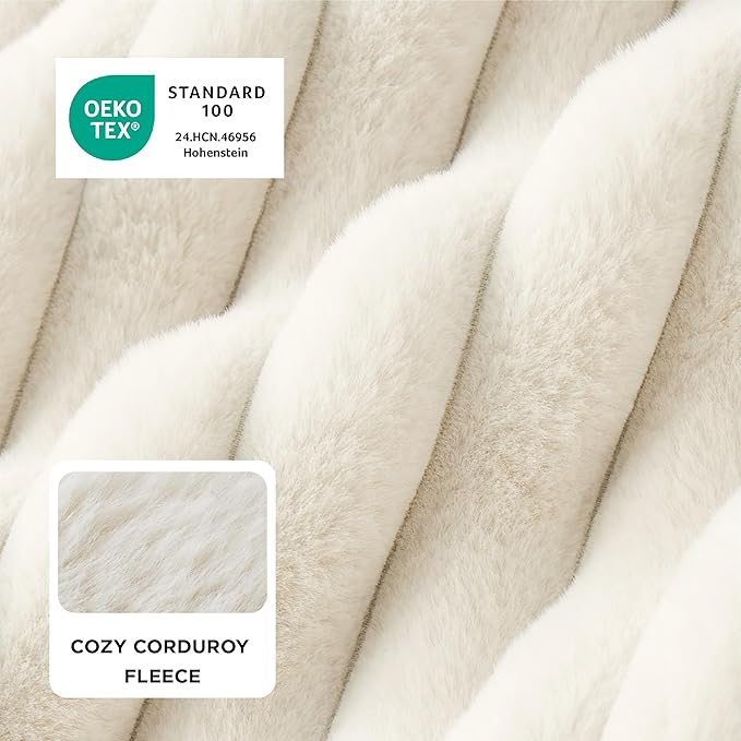 Bedsure ComfyFleece™ Orthopedic Dog Bed for Small Dogs, Waterproof Memory Foam Small Pet Beds with Sides, Non-Slip Bottom and Egg-Crate Foam Medium Dog Couch Sofa with Washable Corduroy Cover, Cream