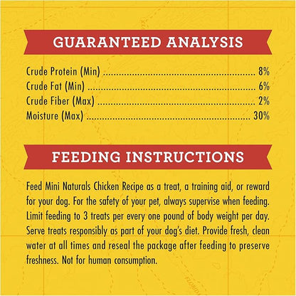 Zuke's Mini Naturals Dog Training Treats, Soft Mini Dog Treats with Vitamins & Minerals, Made for All Breed Sizes Chicken, 16 Ounce (Pack of 2)
