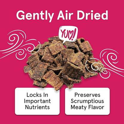Real Meat Dog Treats - 12oz Bag of Bite-Sized Air-Dried Lamb & Venison Jerky for Dogs - Grain-Free Jerky Dog Treats With 95% Quality, Free-Range, Grass Fed Lamb & Venison - All-Natural Dog Treats