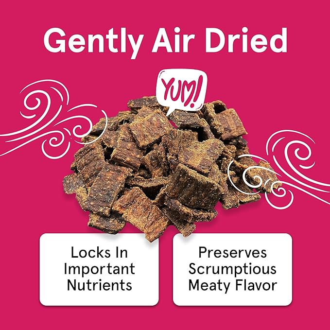 TRMC Real Meat Dog Treats - Two 12oz Bag of Bite-Sized Air-Dried Lamb & Venison Jerky for Dogs - Grain-Free Jerky Dog Treats with 95% All-Natural, Free-Range, Grass Fed Lamb & Venison