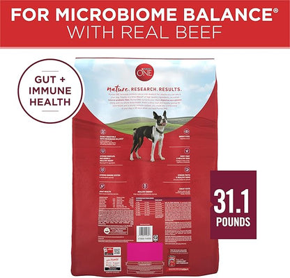 Purina ONE Small Bites Beef and Rice Formula Small High Protein Dry Dog Food Natural With Added Vitamins, Minerals and Nutrients - 31.1 lb. Bag