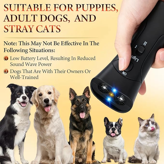 Ultrasonic Dog Chaser,Training Dog Banish Dog Machine,Control Devices Training Tool Stop Barking Sonic Dog Repeller