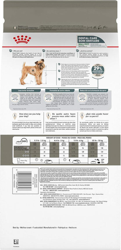 Royal Canin Canine Care Nutrition Small Dental Care Adult Dry Dog Food, 17 lb Bag
