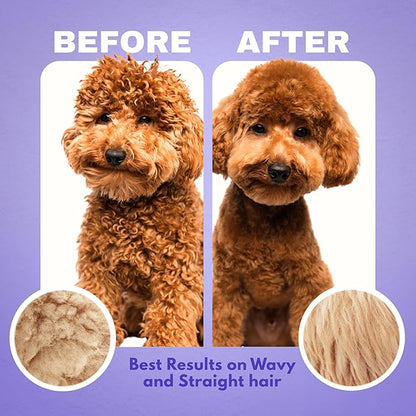 Dood Woof Dog Detangler Spray Dematting for Doodle - Natural Dog Leave in Conditioner Spray for Grooming and Mat Removal, Detangler Spray for Dogs Matted Hair, Puppy Poodle Detangler & Grooming