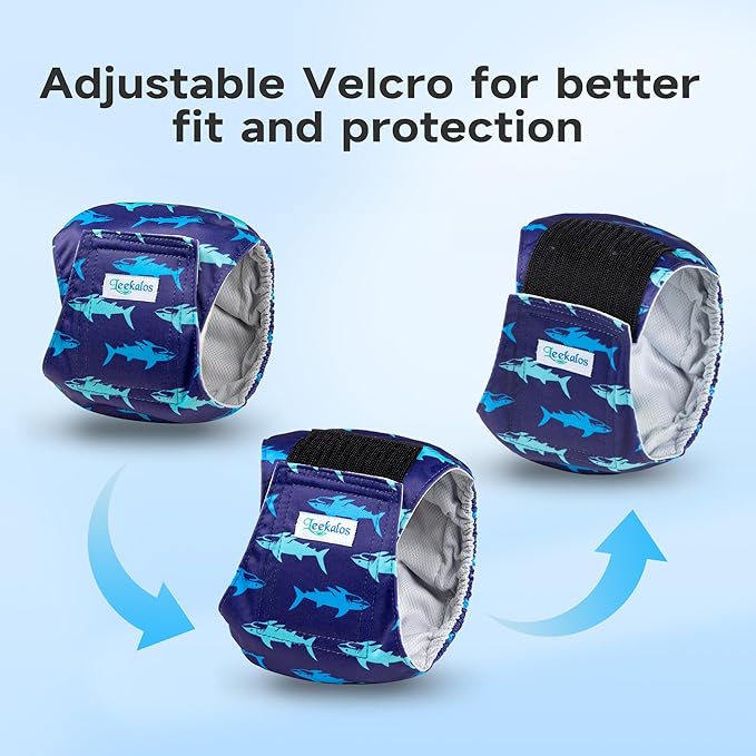 Leekalos Male Dog Diapers, Dog Belly Bands for Male Dogs Wraps Washable Doggie Diapers High Absorbing Dog Belly Bands（5 Pack）