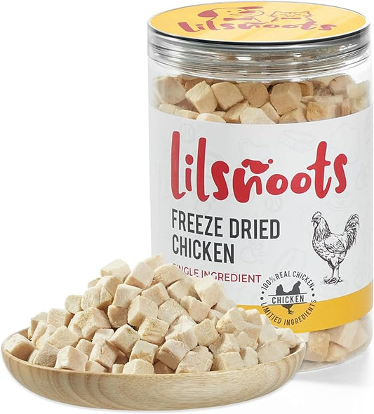 Freeze Dried Chicken Dog Treats Cat Treats, Single Ingredient Raw Chicken PetTreats, Training Treats, Food Meal Topper, Rawhide Free Freeze Dried Chicken High Protein, 5.6oz