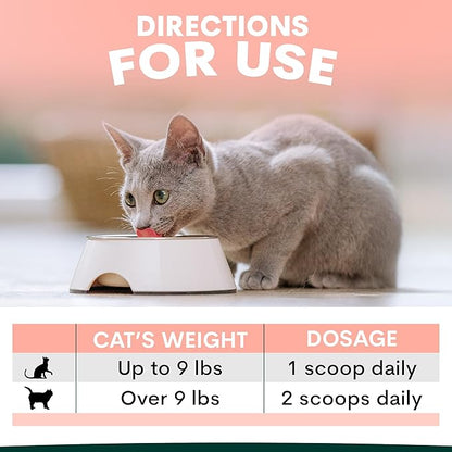 Petz Park Hip + Joint Cat Supplement 60 Scoops, Cat Joint Supplement with Glucosamine, Chondroitin and MSM, Cat Food Topper for Wet and Dry Food, Mobility and Joint Support, Made in Australia