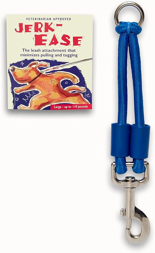 BUNGEE DOG LEASH EXTENSION – Patented Shock Absorber Attachment Protects You and Your Dogs – Works with ANY Leash & Collar or Harness – a MUST for Retractable Leashes – PICK SIZE/COLOR BELOW