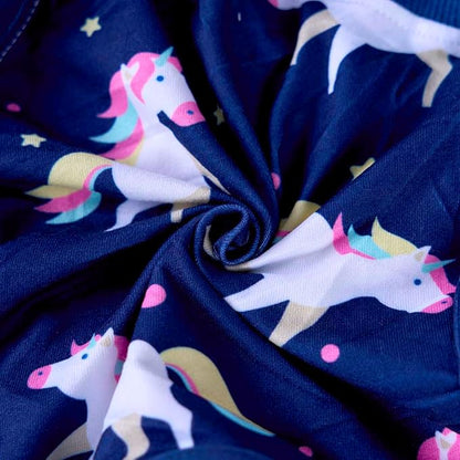 PetWarm Surgery Suit for Dogs, Onesie for Dogs After Surgery, Protective Dog Onesie After Spay or Neuter, Recovery Suit for Comfort, Full Coverage Dog Pajama, Unicorn Pattern, Blue, S