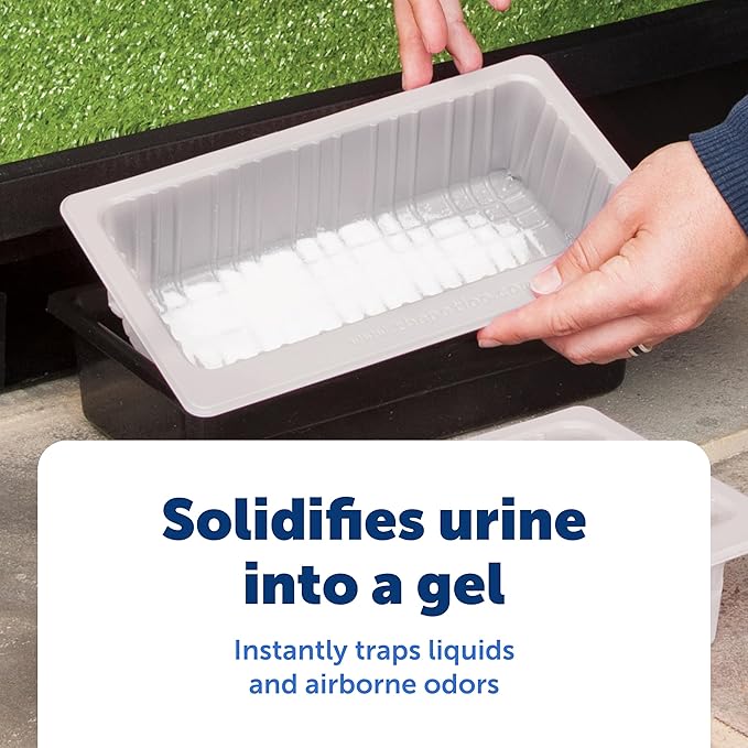 Pet Loo Pee-Pod with Sponge - 7-Pack - Indoor Toilet Tray for Pets - Urine Disposal