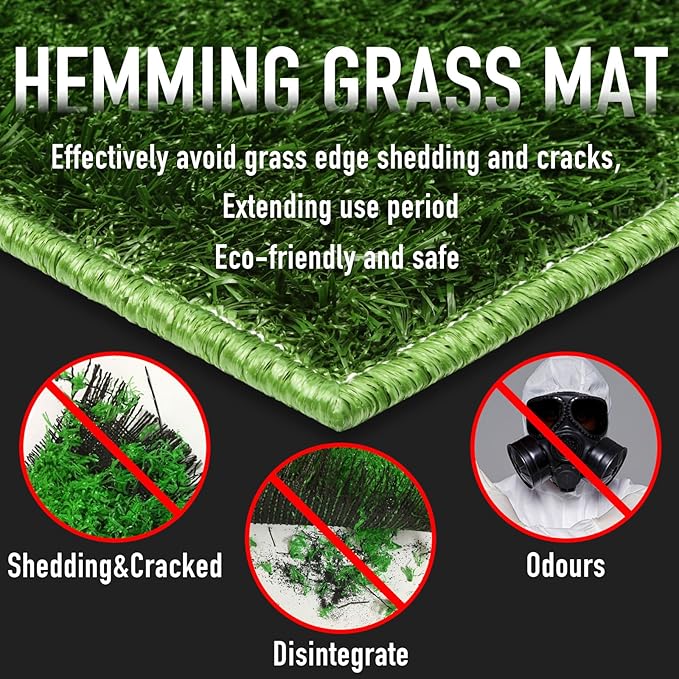 Hompet Dog Potty with Tray Large 30''x20'', 2 Artificial Grass Patch for Indoor and Outdoor Use, Puppy Turf Grass Pad Reusable Training Pads with Pee Baffle, Ideal for Dogs